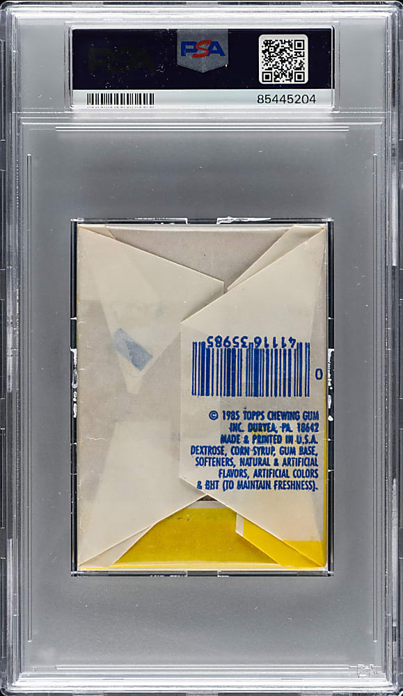 1985 Topps Football Unopened "White Top" Wax Pack PSA MINT 9