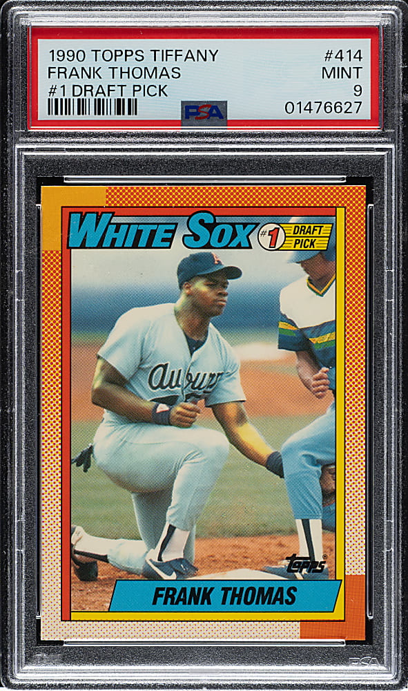 1990 Topps Tiffany #414 Frank Thomas Rookie PSA MINT 9