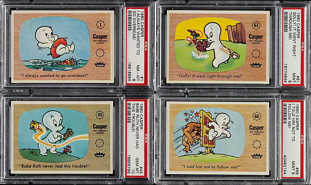 1960 Fleer Casper Complete Set (66): #1 PSA Set Registry (8.57 GPA)