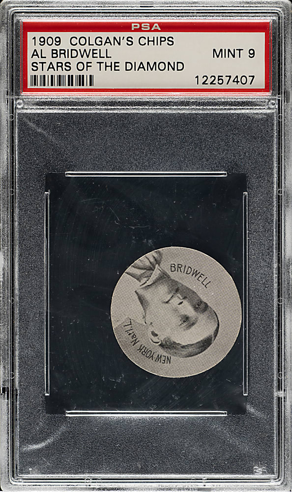 1909 E254 Colgan's Chips Al Bridwell PSA MINT 9