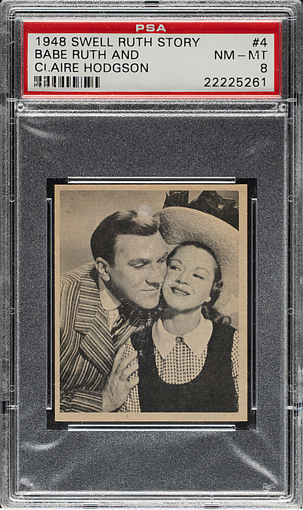 1948 Swell Babe Ruth Story #4 Babe Ruth and Claire Hodgson PSA NM-MT 8
