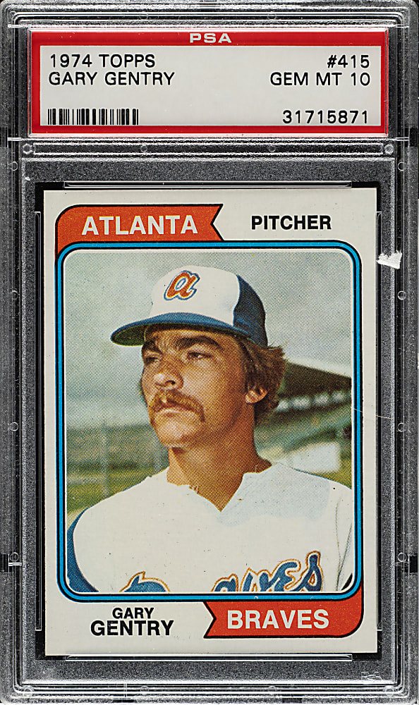 1974 Topps #415 Gary Gentry PSA GEM MINT 10