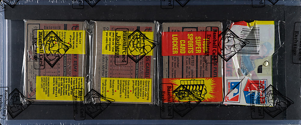 1981 Topps Unopened Rack Pack - BBCE - Rickey Henderson on Top