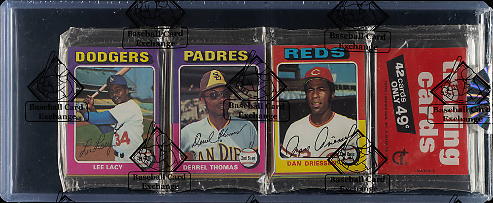 1975 Topps Unopened Rack Pack - BBCE