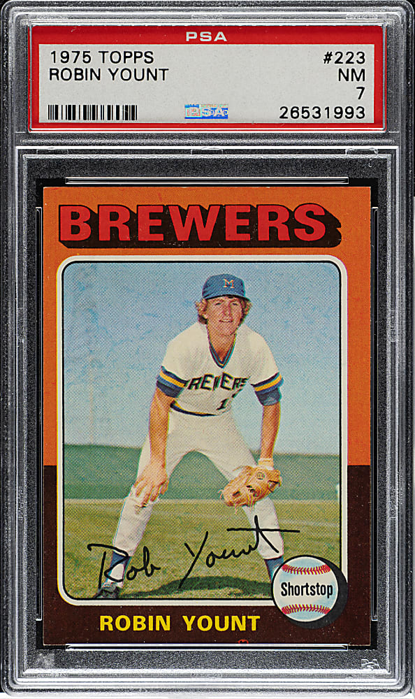 1975 Topps #223 Robin Yount Rookie PSA NM 7