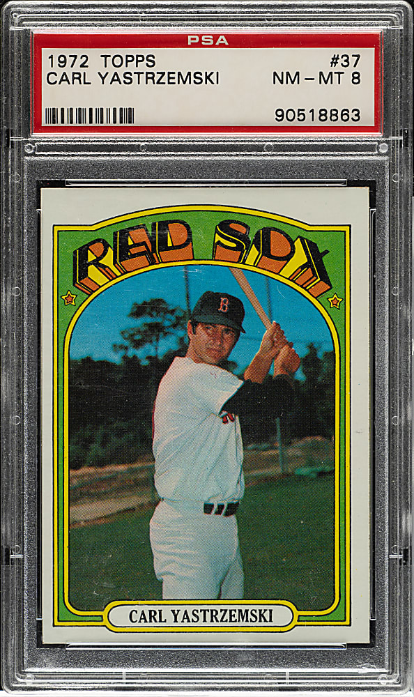 1972 Topps #37 Carl Yastrzemski PSA NM-MT 8