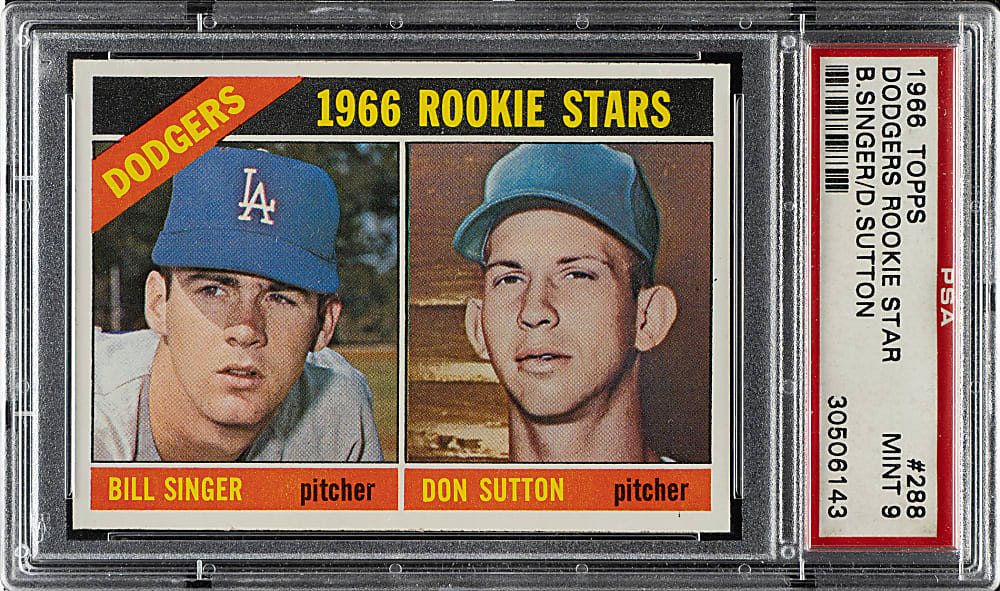 1966 Topps #288 Don Sutton Rookie PSA MINT 9