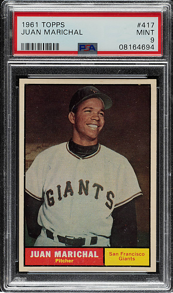 1961 Topps #417 Juan Marichal Rookie PSA MINT 9