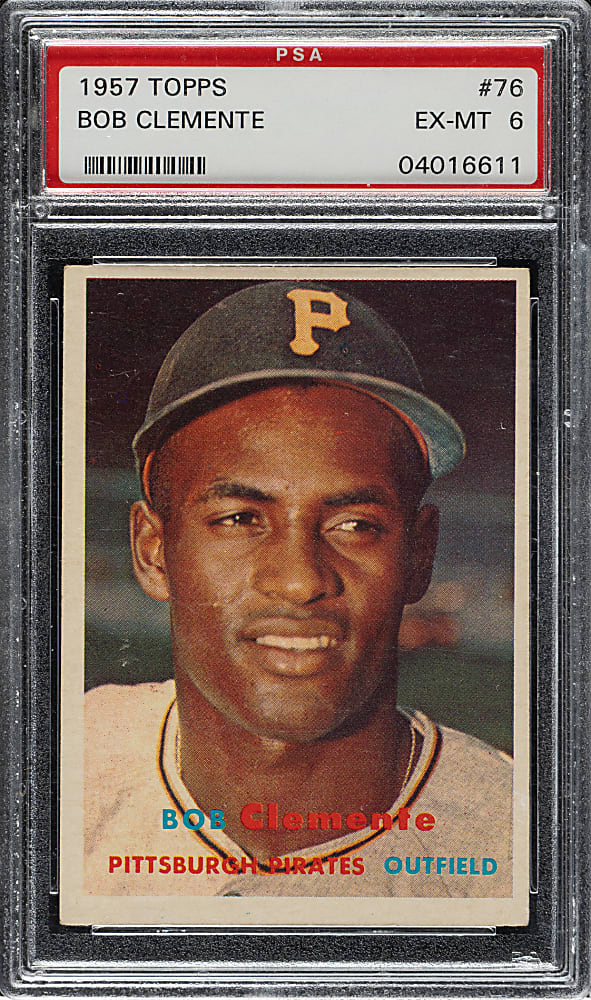 1957 Topps #76 Roberto Clemente PSA EX-MT 6