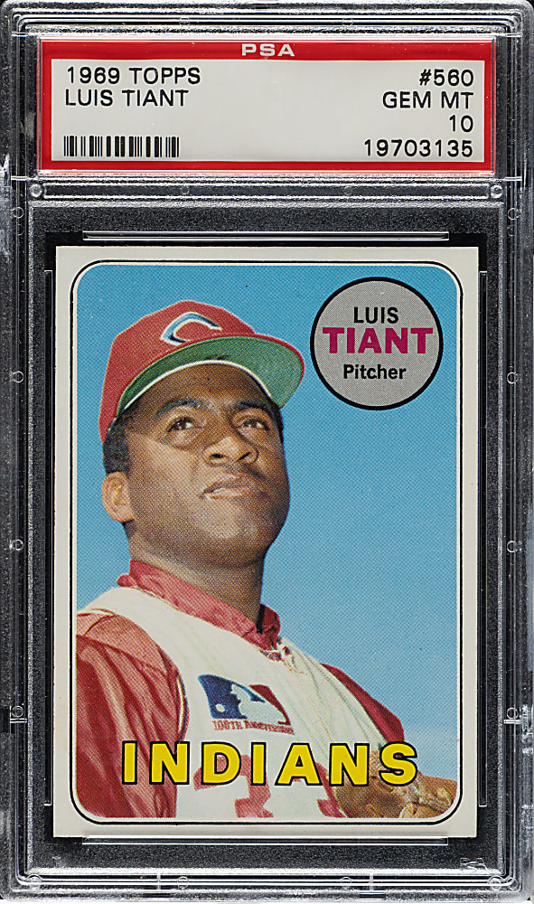 1969 Topps #560 Luis Tiant PSA GEM MINT 10