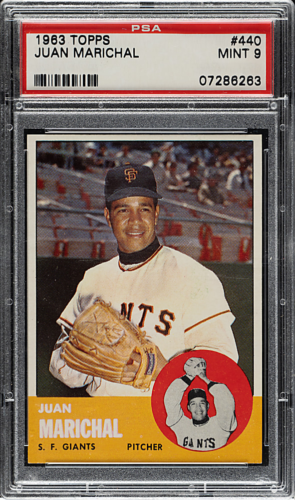 1963 Topps #440 Juan Marichal PSA MINT 9