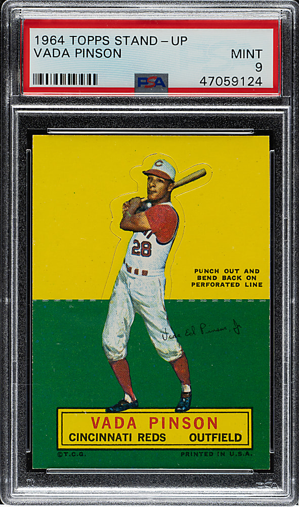 1964 Topps Stand-Up Vada Pinson PSA MINT 9