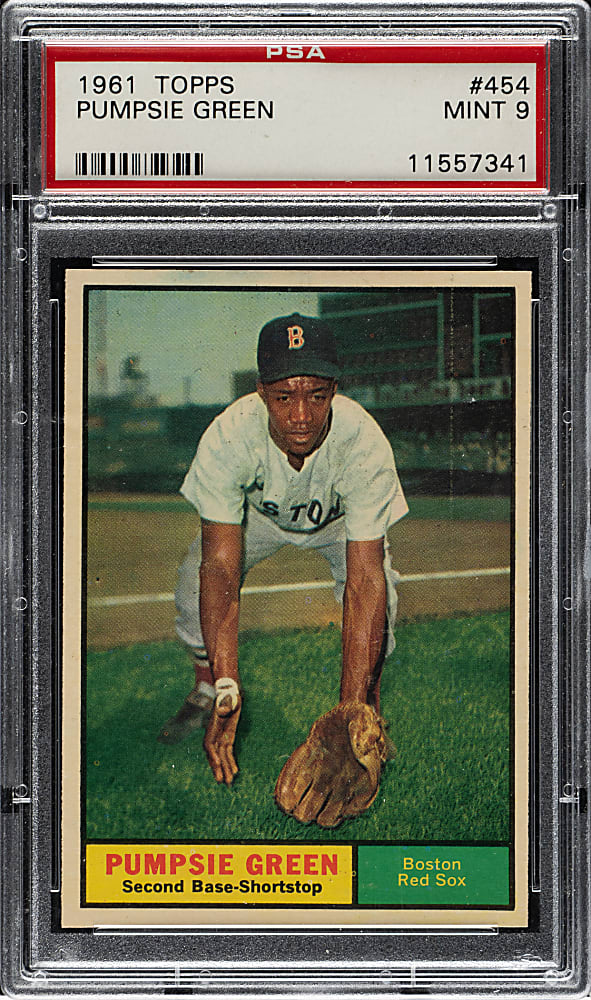 1961 Topps #454 Pumpsie Green PSA MINT 9
