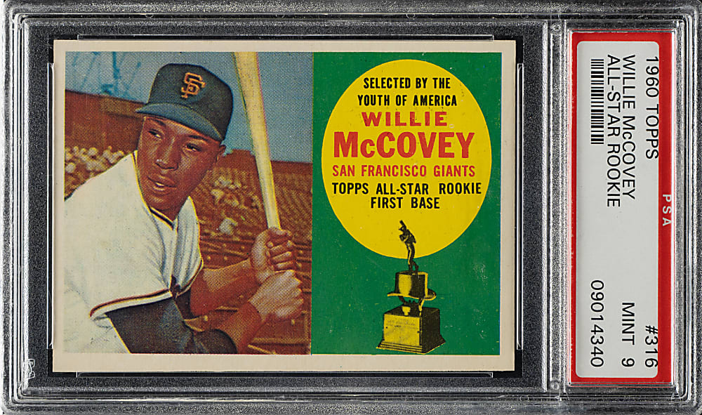 1960 Topps #316 Willie McCovey Rookie PSA MINT 9