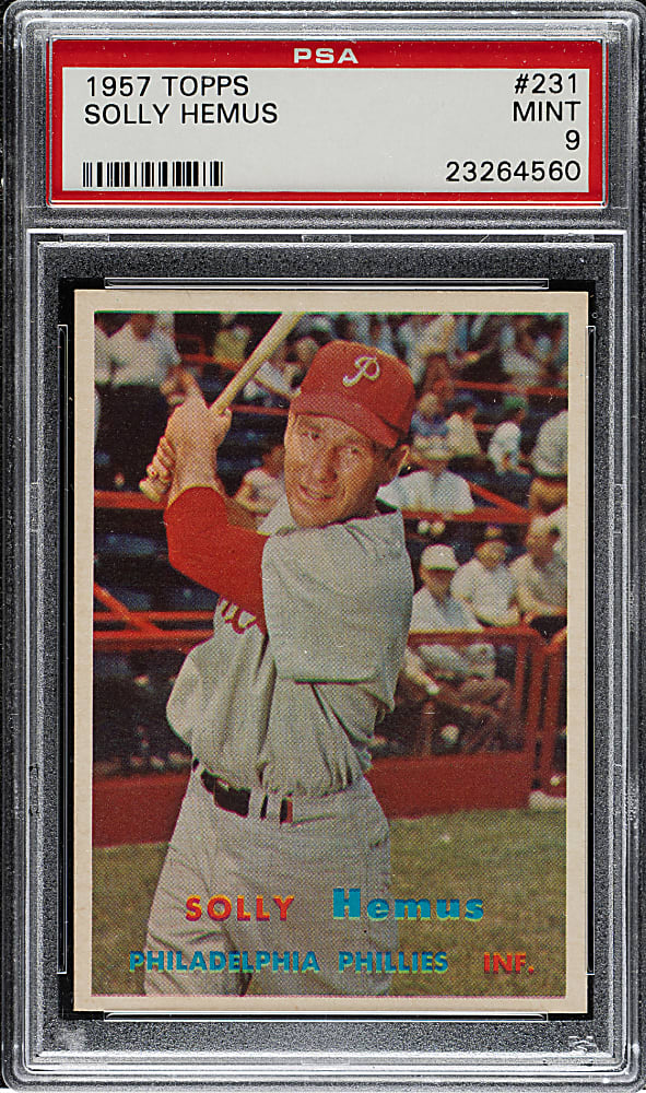 1957 Topps #231 Solly Hemus PSA MINT 9