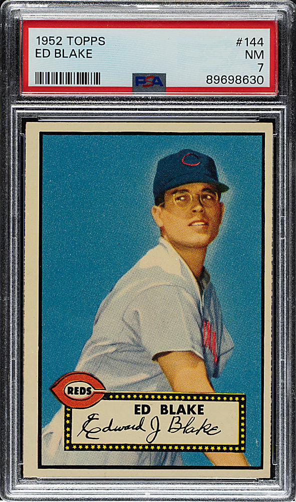 1952 Topps #144 Ed Blake PSA NM 7