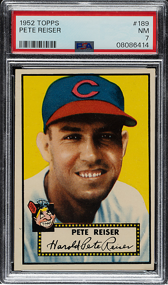 1952 Topps #189 Pete Reiser PSA NM 7