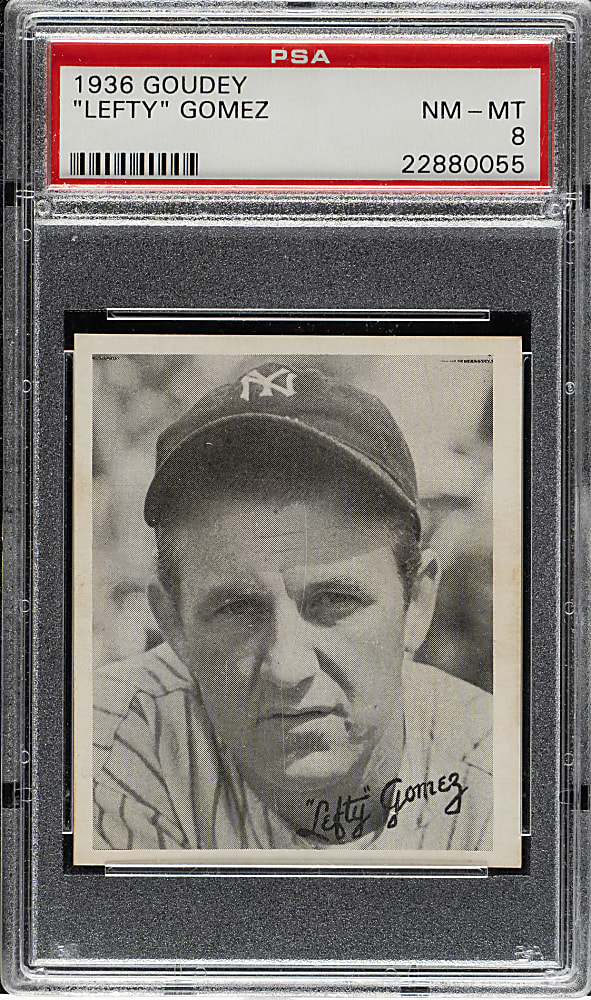 1936 R322 Goudey Lefty Gomez PSA NM-MT 8