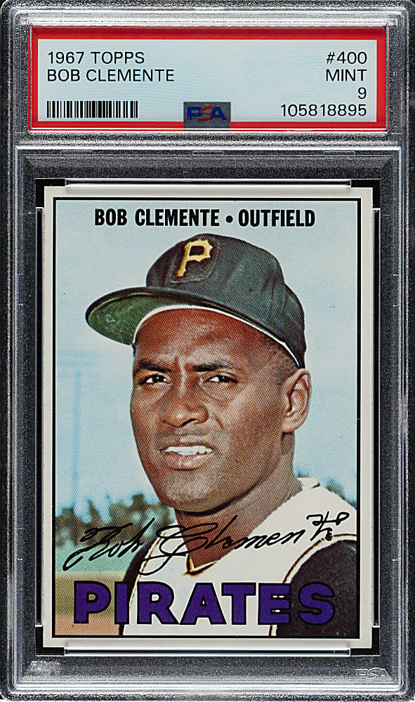 1967 Topps #400 Roberto Clemente PSA MINT 9