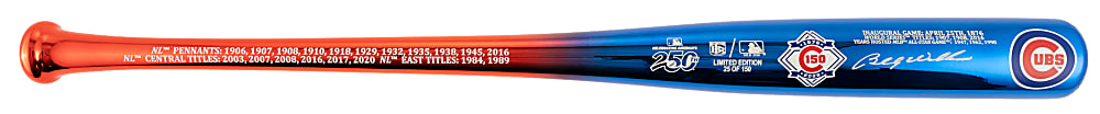 Billy Williams Signed Limited-Edition Chrome Bat - JSA