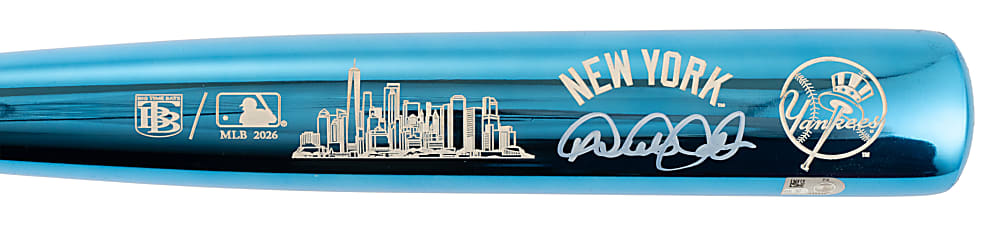 Derek Jeter Signed Chrome Bat - MLB