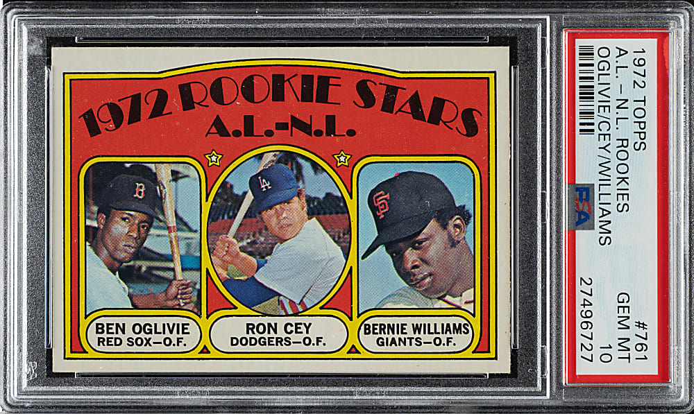 1972 Topps #761 Oglivie/Cey/Williams PSA GEM MINT 10