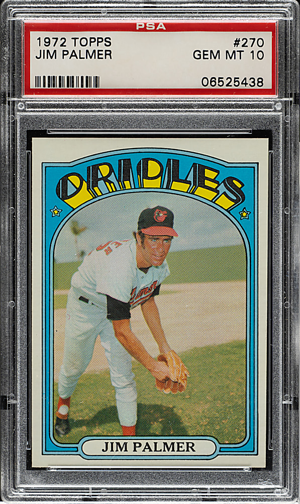 1972 Topps #270 Jim Palmer PSA GEM MINT 10