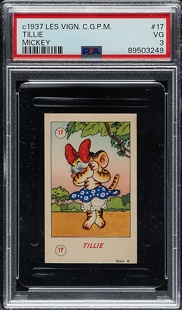 Circa 1937 Les Vign. C.G.P.M. Mickey #17 Tillie PSA VG 3