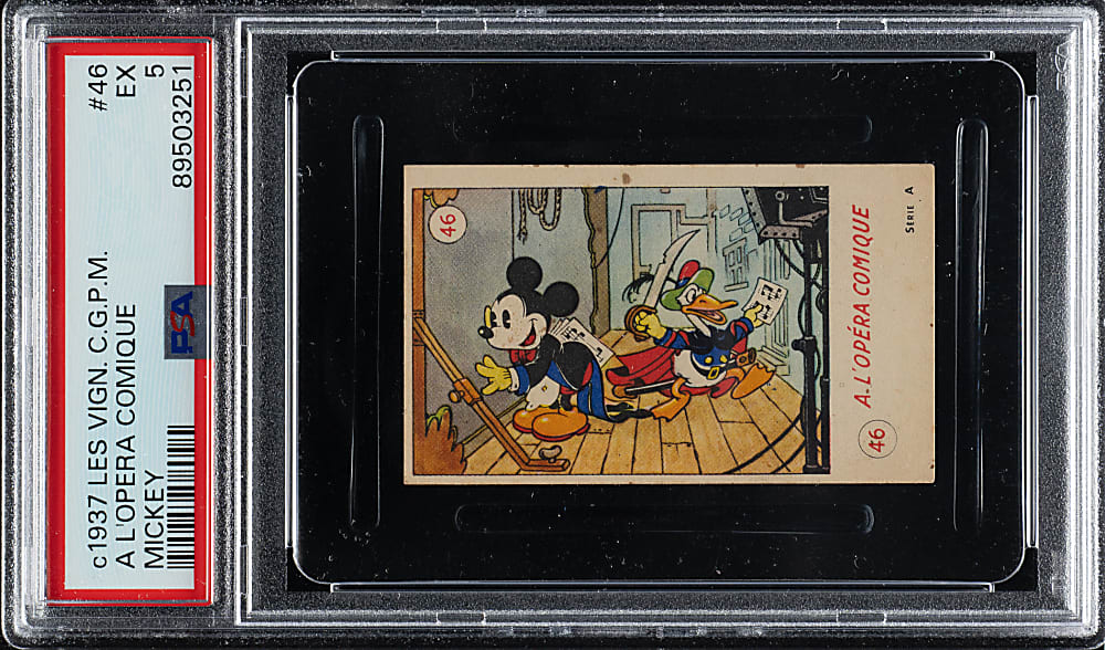 Circa 1937 Les Vign. C.G.P.M. Mickey #46 A L'Opera Comique PSA EX 5