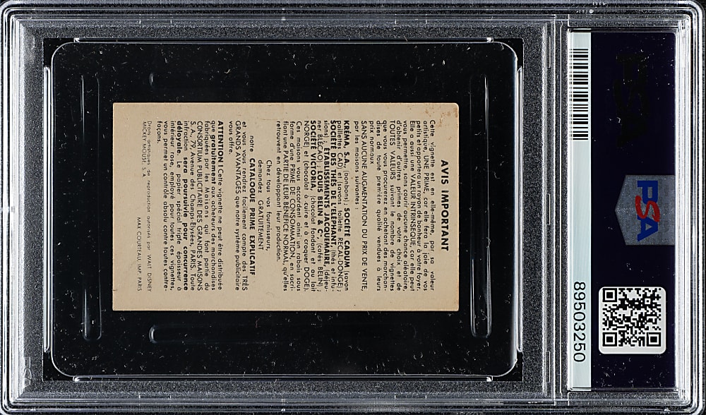 Circa 1937 Les Vign. C.G.P.M. Mickey #52 La Station de Service PSA EX 5