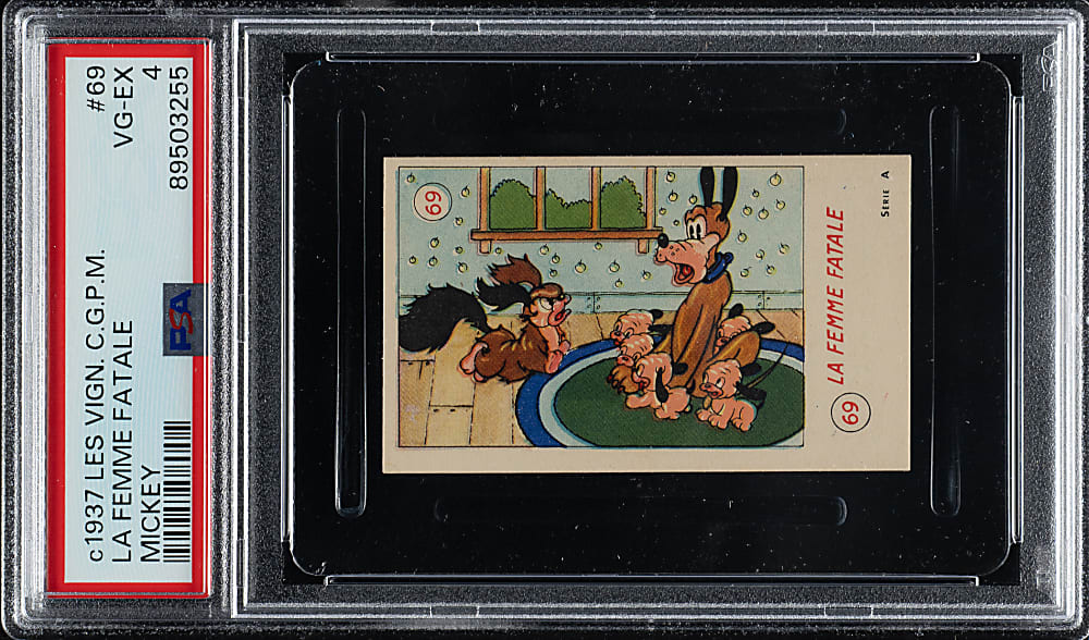 Circa 1937 Les Vign. C.G.P.M. Mickey #69 La Femme Fatale PSA VG-EX 4