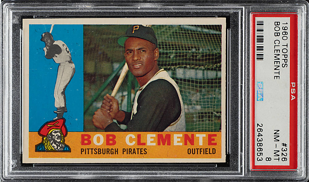 1960 Topps #326 Roberto Clemente PSA NM-MT 8