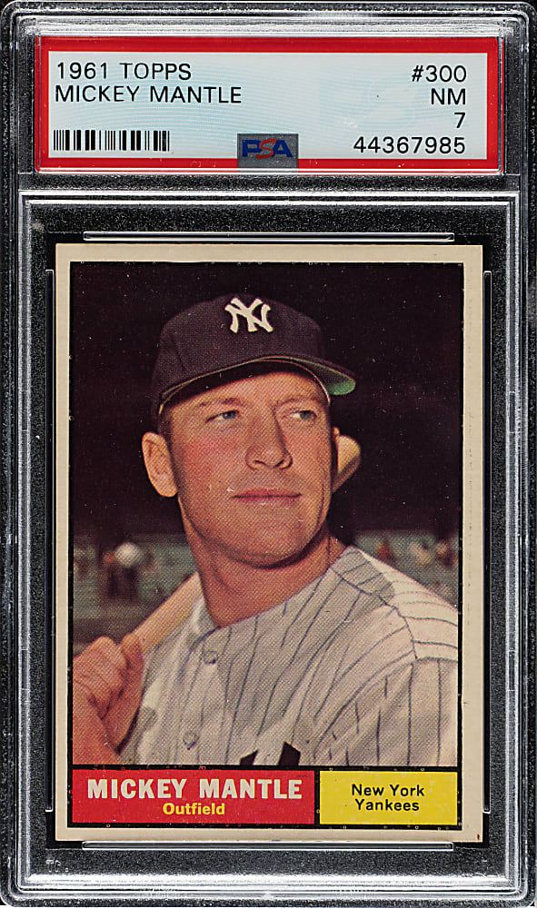 1961 Topps #300 Mickey Mantle PSA NM 7