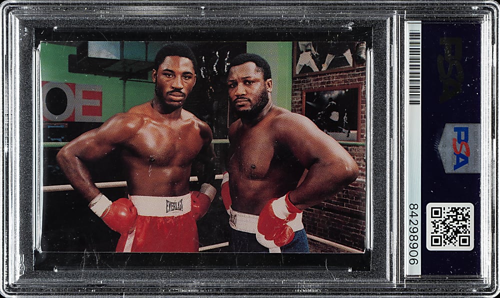 Joe Frazier and Marvis Frazier Dual-Signed Business Card - PSA/DNA