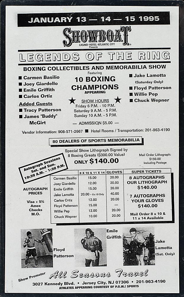"Legends of the Ring" Limited-Edition Wayne Prokopiak Lithograph Signed by 10 Boxers Including Muhammad Ali - PSA/DNA