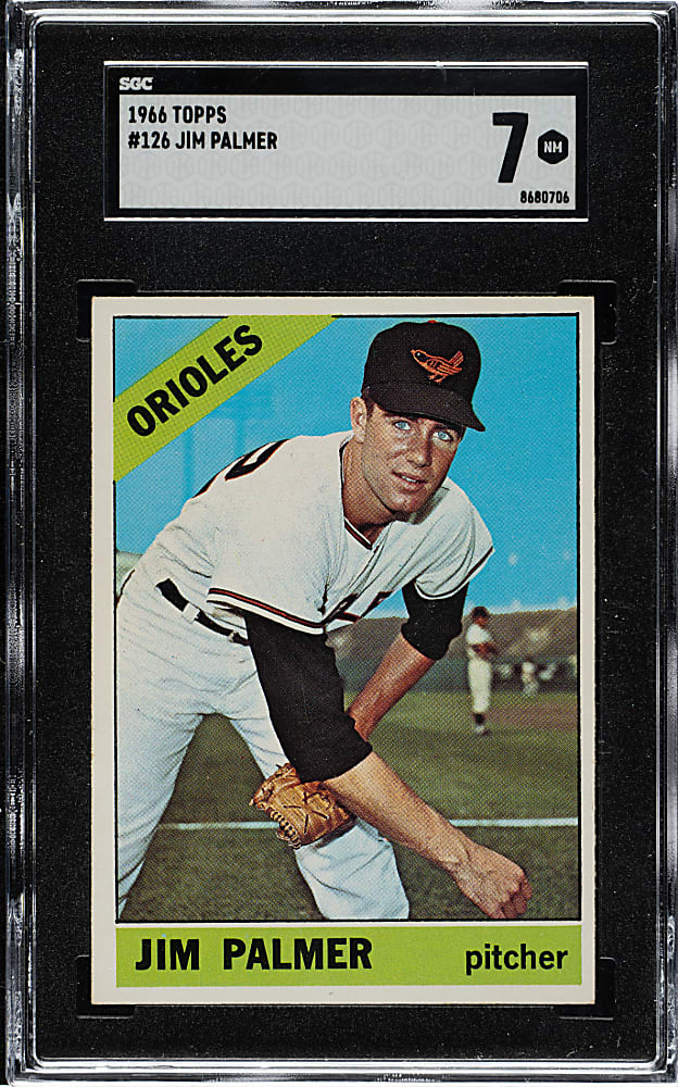 1966 Topps #126 Jim Palmer Rookie SGC NM 7