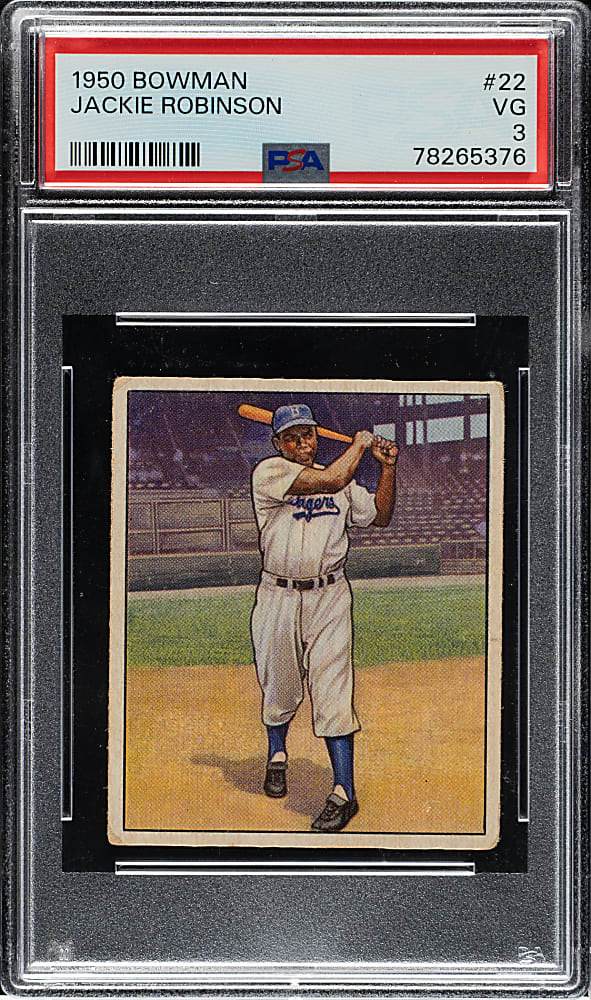 1950 Bowman #22 Jackie Robinson PSA VG 3