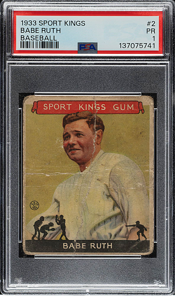 1933 R338 Sport Kings #2 Babe Ruth PSA POOR 1