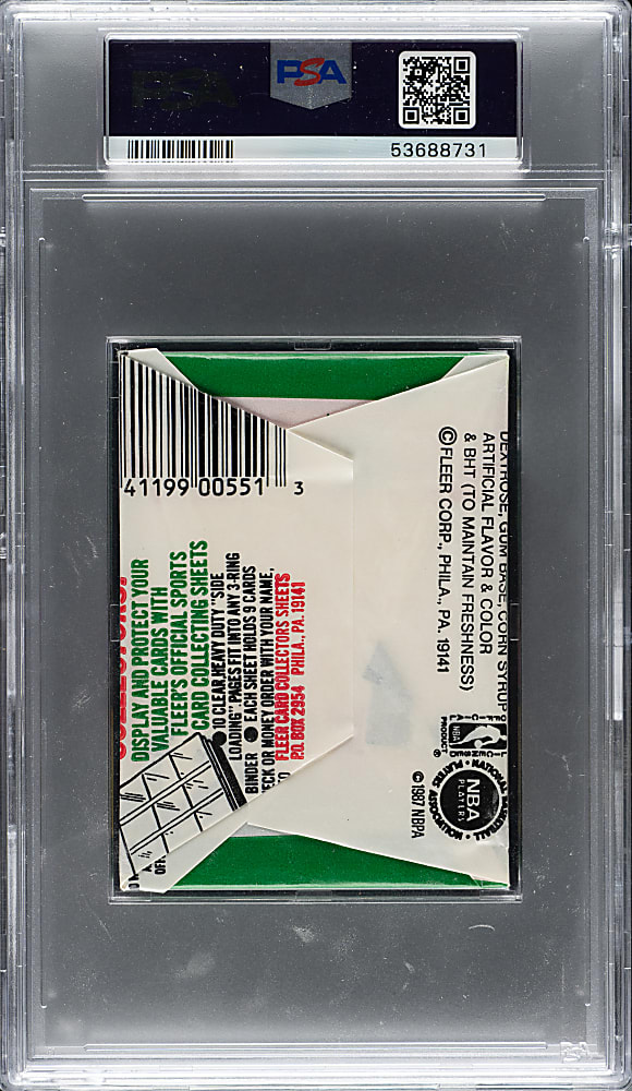 1987-1988 Fleer Basketball Unopened Wax Pack PSA NM-MT 8