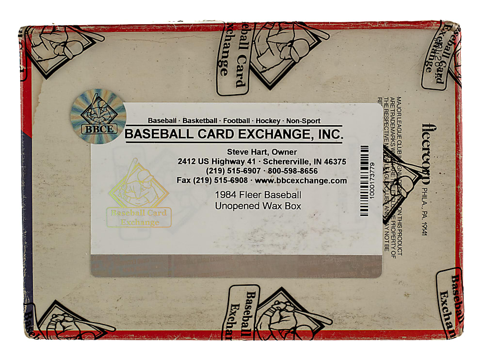 1984 Fleer Unopened Wax Box (36 Packs) - BBCE