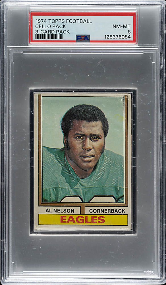 1974 Topps Football Unopened Cello PSA NM-MT 8