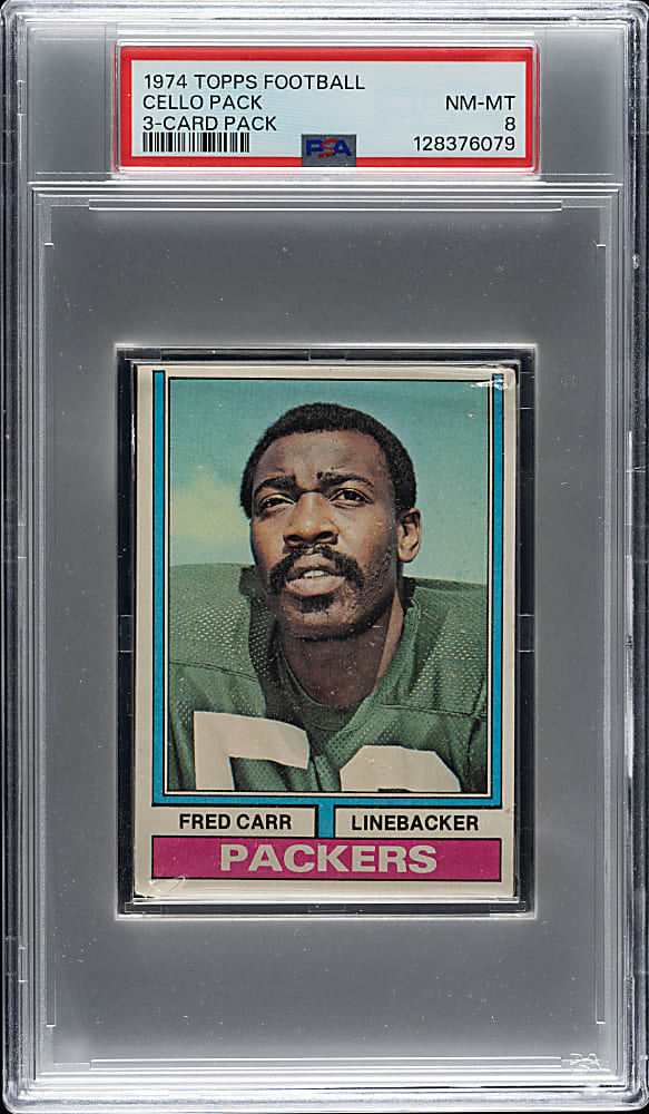 1974 Topps Football Unopened Cello PSA NM-MT 8