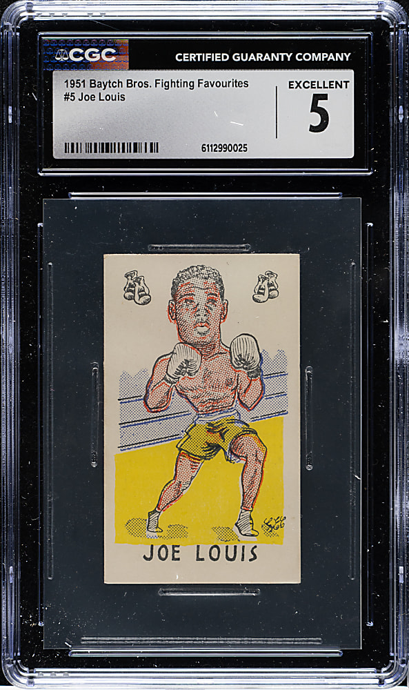 1951 Baytch Bros. Fighting Favourite Boxing #5 Joe Louis CGC EX 5