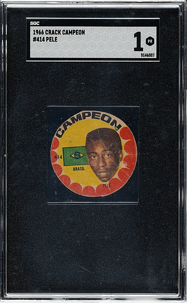 1966 Crack Campeon Soccer #414 Pele SGC POOR 1