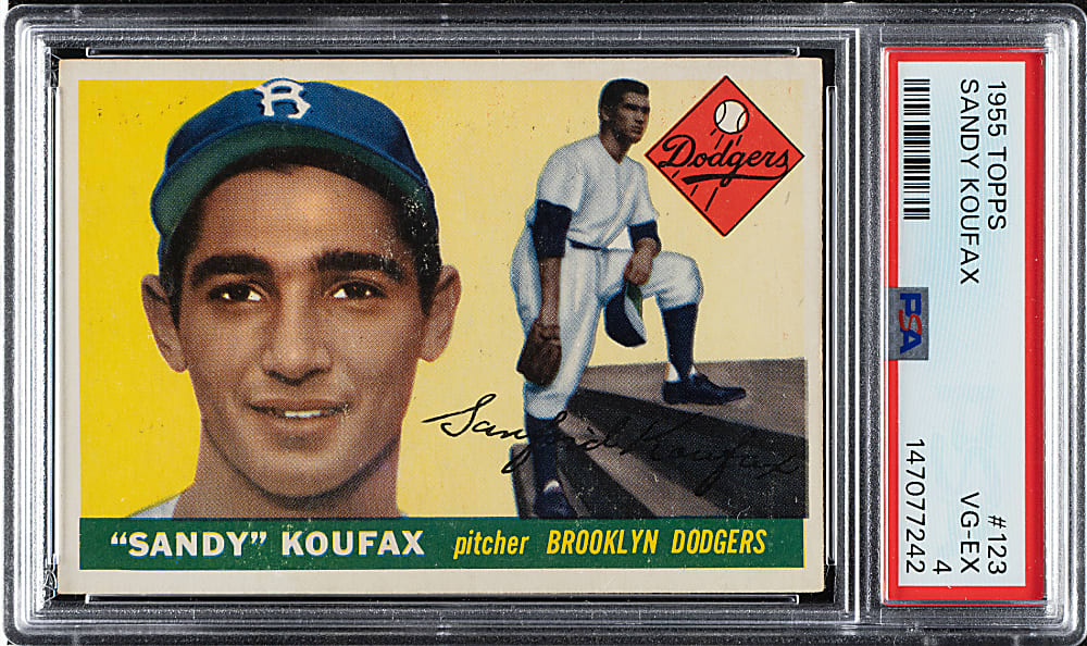 1955 Topps #123 Sandy Koufax Rookie PSA VG-EX 4