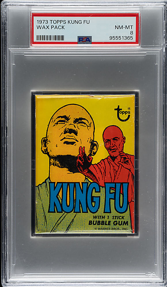 1973 Topps "Kung Fu" Unopened Wax Pack PSA NM-MT 8