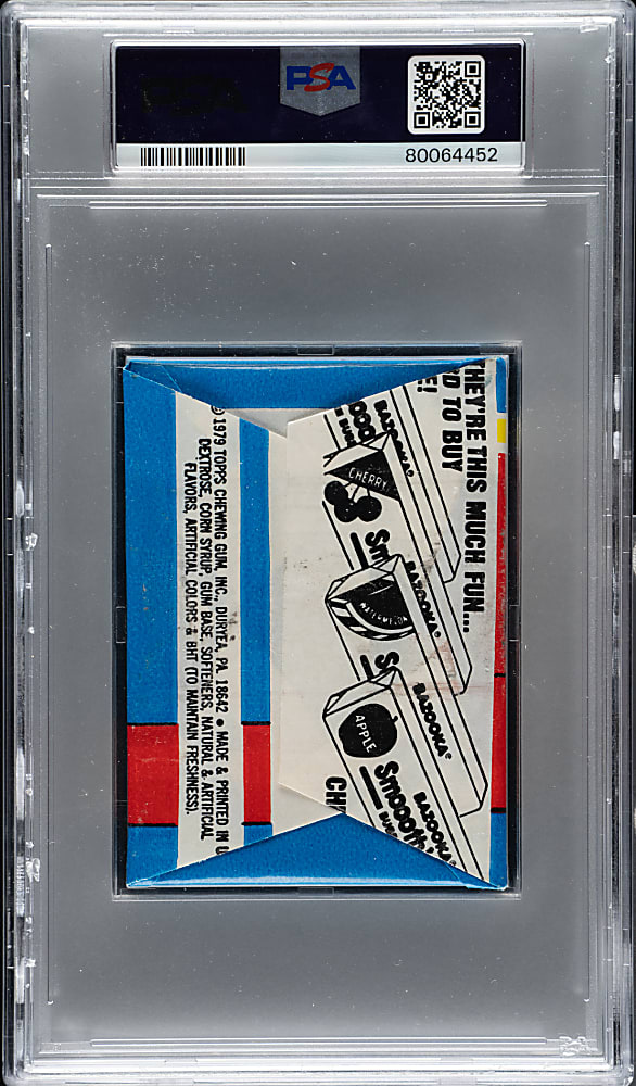 1979 Topps Football Unopened Wax Pack PSA NM-MT 8