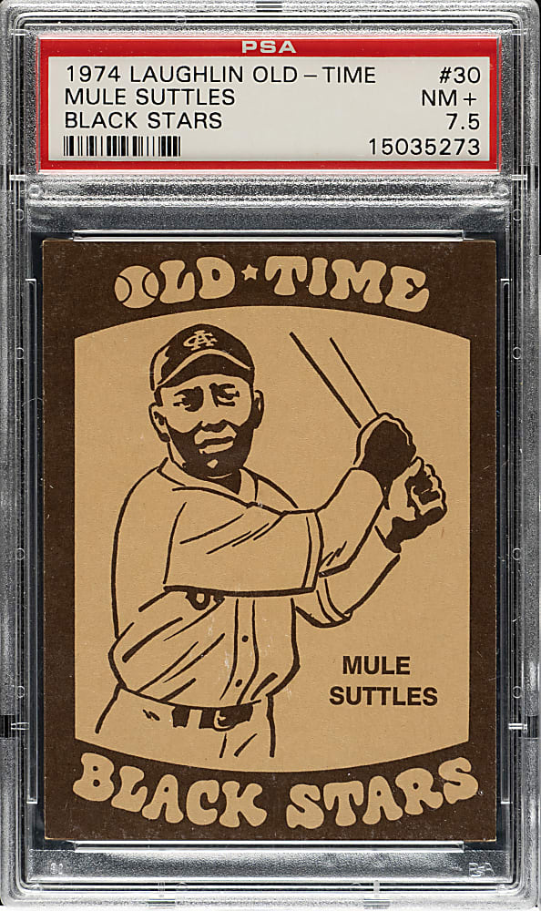 1974 Laughlin Old-Time Black Stars #30 Mule Suttles PSA NM+ 7.5
