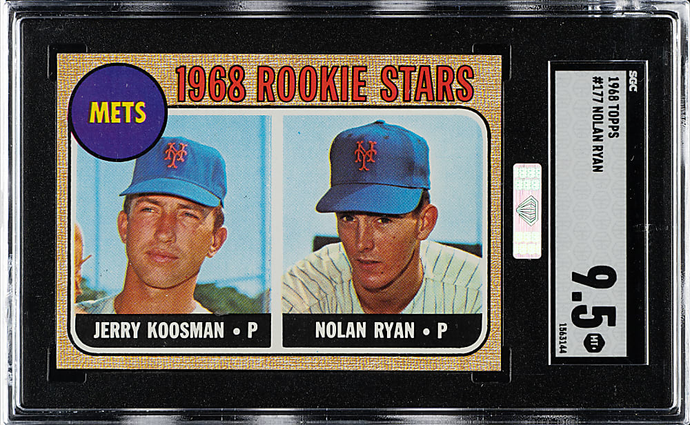 1968 Topps #177 Nolan Ryan Rookie SGC MINT+ 9.5 (MBA Silver Diamond)