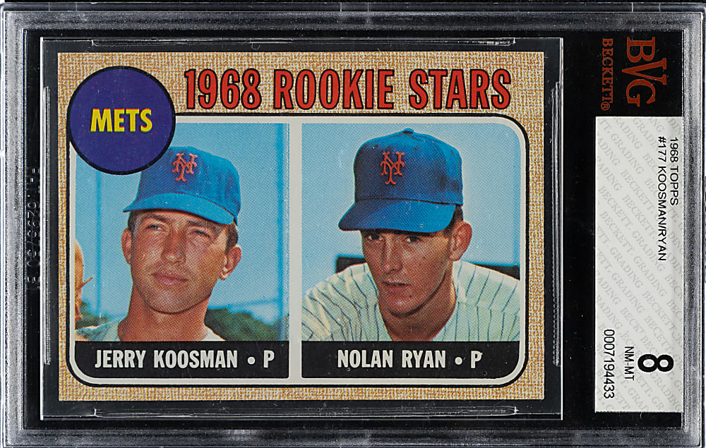 1968 Topps #177 Nolan Ryan Rookie BVG NM-MT 8